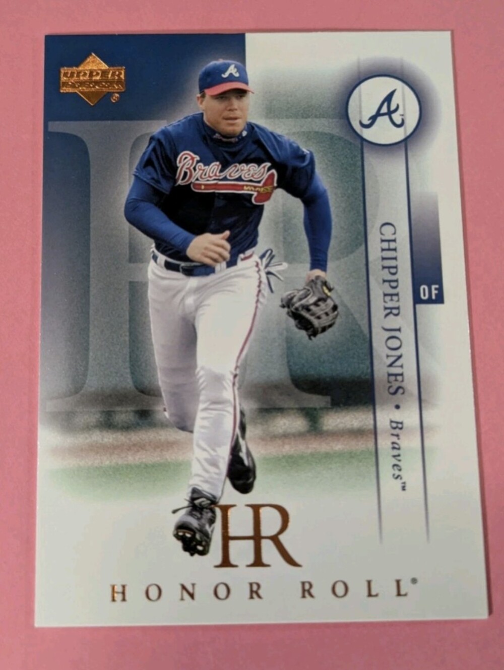 Chipper Jones Atlanta Braves 'Honor Roll' Baseball Card - Blue/White/ Upper Deck